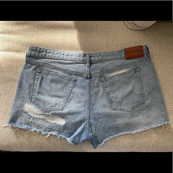 Lucky Brand Mid Rise Boy Short, Fog, 33 - Picture 4 of 7